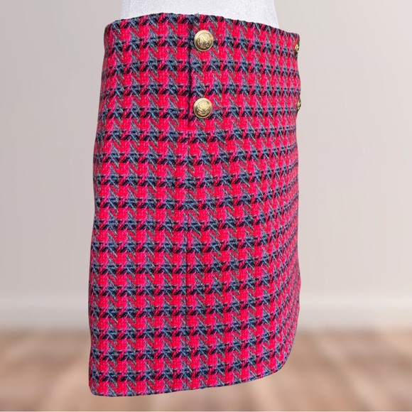 Sandro Paris Efira Button-Detailed Tweed Mini Skirt | Like New - Picture 7 of 12